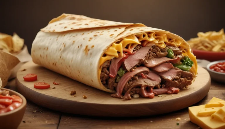 Discover the Nutritional Value of Cheesy Double Beef Burrito