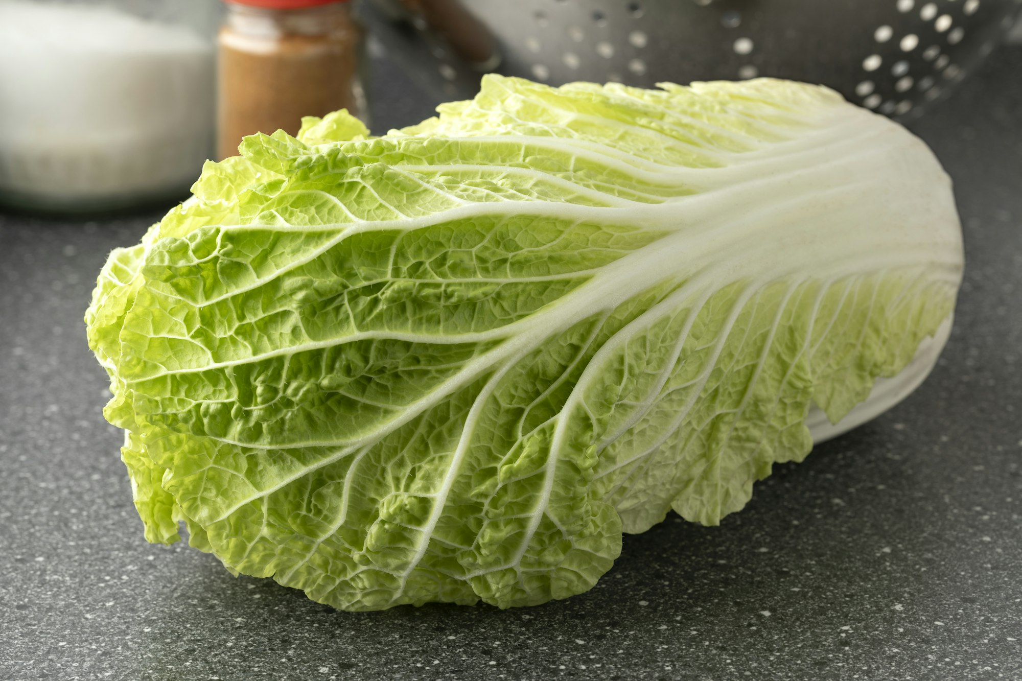 Fresh raw Chinese cabbage close up