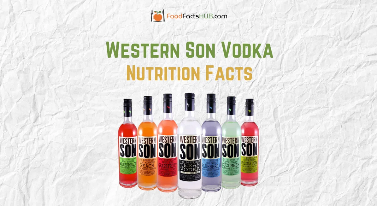 western son vodka nutrition facts